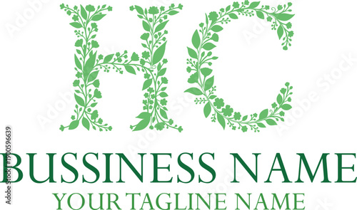 HC H hc initial logo | initial based abstract modern minimal creative logo, vector template image. luxury logotype logo, real estate homie logo. typography logo. initials logo