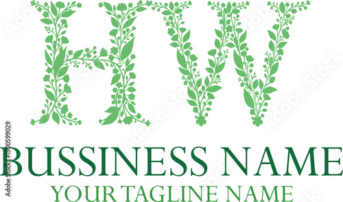 HW H hw initial logo | initial based abstract modern minimal creative logo, vector template image. luxury logotype logo, real estate homie logo. typography logo. initials logo