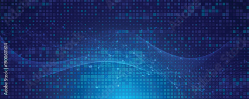 Futuristic abstract tech background featuring circuit patterns blue background. Cyber security internet and networking concept. technology vector