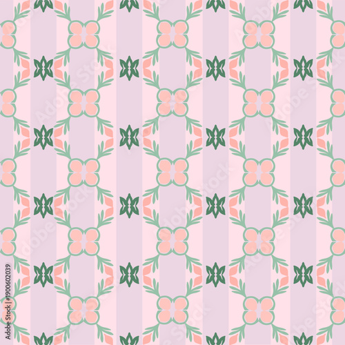 Seamless vector pattern. Decorative background with decorative elements. Can be used for wallpaper, pattern fills, web page backgrounds, and surface textures.