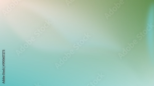 Foto A refreshing abstract gradient background featuring a soft blend of mint green, pale teal, and creamy white