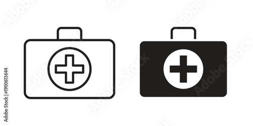 First aid icon vector design. Vector elements for infographic web