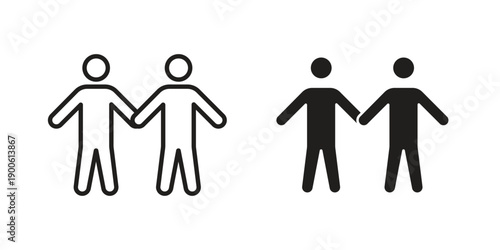 Friends icon vector design. Vector elements for infographic web