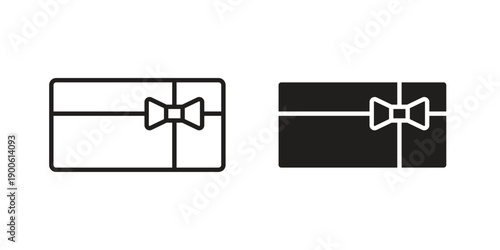 Gift card icon vector design. Vector elements for infographic web