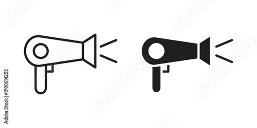Hair dryer icon vector design. Vector elements for infographic web