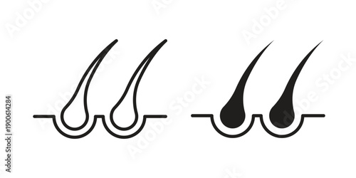 Hair icon vector design. Vector elements for infographic web