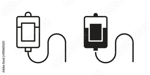 IV bag icon vector design. Vector elements for infographic web