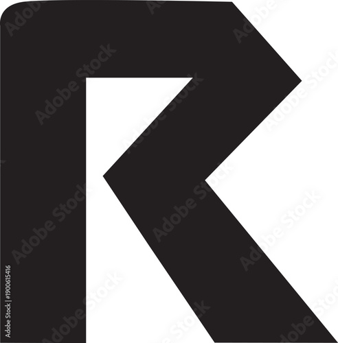 Free Download R letter modern logo design - GFXLoad