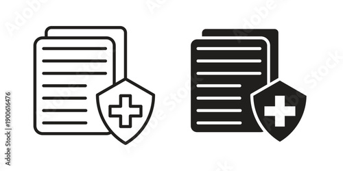 Medical insurance icon vector design. Vector elements for infographic web