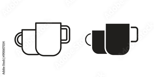 Mug icon vector design. Vector elements for infographic web