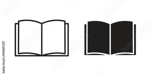open book icon vector design. Vector elements for infographic web