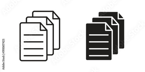 papers icon vector design. Vector elements for infographic web