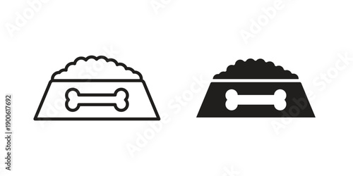 Pet food icon vector design. Vector elements for infographic web