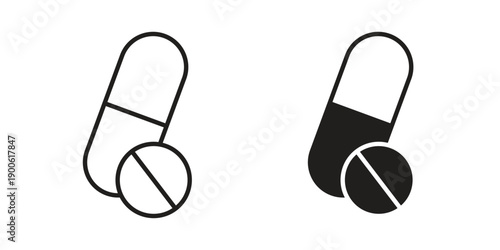 Pills icon vector design. Vector elements for infographic web