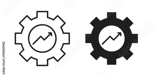 Productivity icon vector design. Vector elements for infographic web