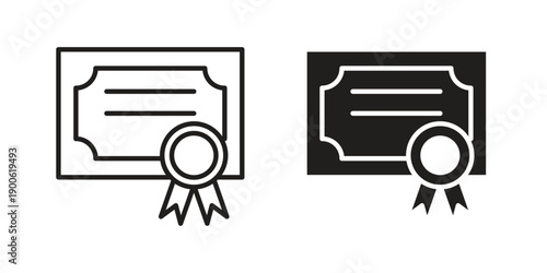 Qualification icon vector design. Vector elements for infographic web