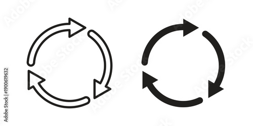 Recycle icon vector design. Vector elements for infographic web