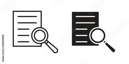 Research icon vector design. Vector elements for infographic web