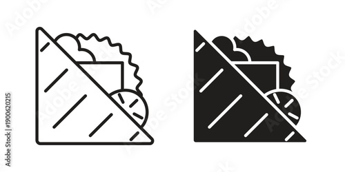 Photos Sandwich icon vector design. Vector elements for infographic web