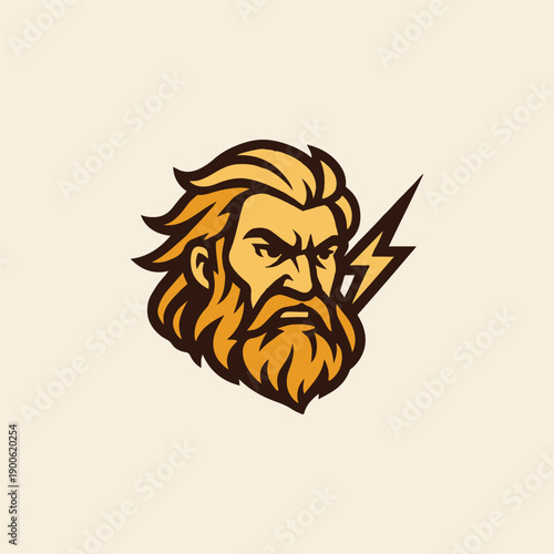 Zeus God of Thunder Logo