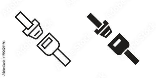 Seatbelt icon vector design. Vector elements for infographic web