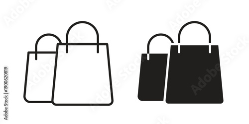 Shopping bag icon vector design. Vector elements for infographic web