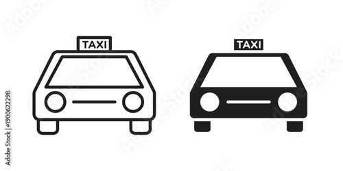 Taxi icon vector design. Vector elements for infographic web