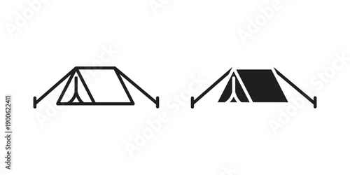 Tent icon vector design. Vector elements for infographic web