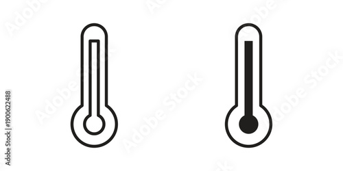 Thermometer icon vector design. Vector elements for infographic web