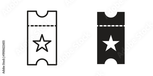 Ticket stub icon vector design. Vector elements for infographic web