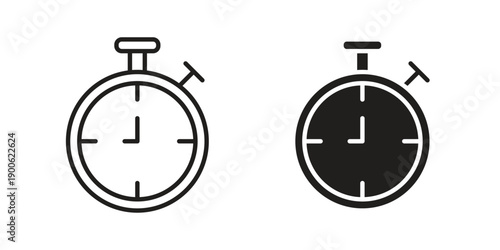 Timer icon vector design. Vector elements for infographic web