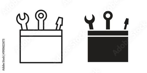 Toolbox icon vector design. Vector elements for infographic web