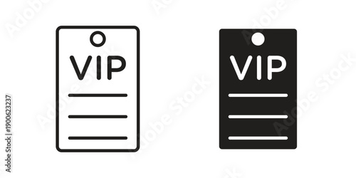 VIP pass icon vector design. Vector elements for infographic web