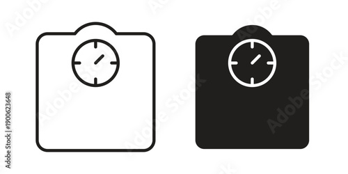 Weight scale icon vector design. Vector elements for infographic web