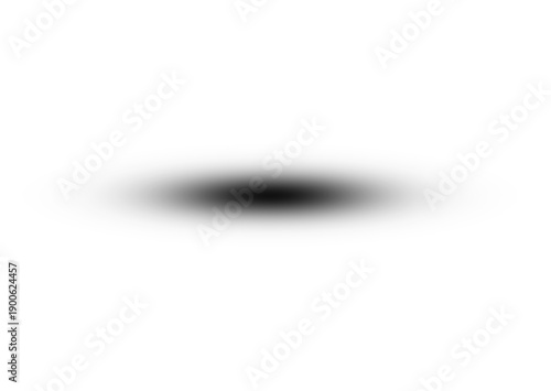 Abstract soft shadow blur oval gradient isolated on white background and PNG