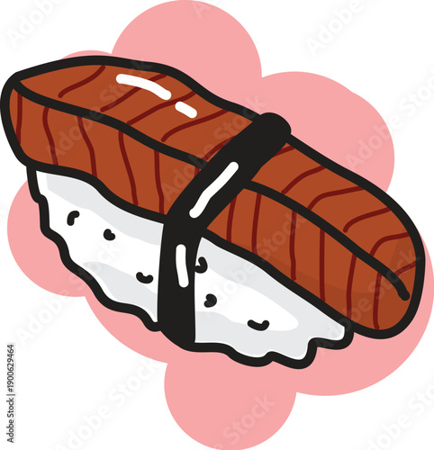 Sushi Hand Drawn Unagi
