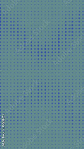 Abstract background texture featuring a dynamic pattern of varying blue halftone dots against a muted green surface.
