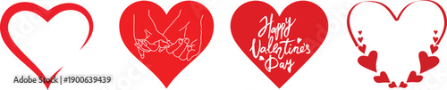 Valentine's Day icons for love and romance celebrations