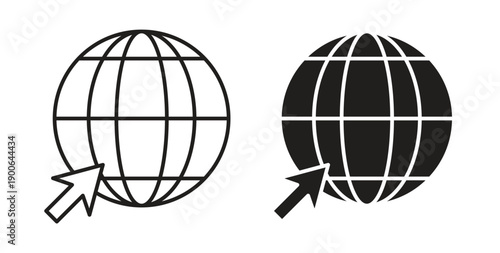 Internet icon in line design. editable stroke icons pack