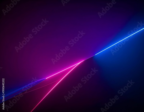 Diagonal neon lines on a gradient background, vibrant pink and blue