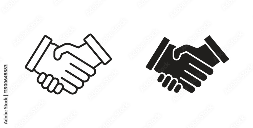 Fototapeta premium Partner icon in line design. editable stroke icons pack
