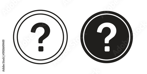 Question icon in line design. editable stroke icons pack