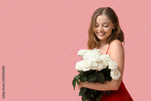 Beautiful young woman with ...