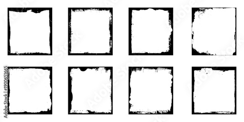 Collection of Grunge frame overlay paper texture