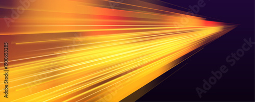 Vibrant tangerine motion lines sweep across the scene with blazing shine and smooth gradient flow. A bold modern speed composition vector