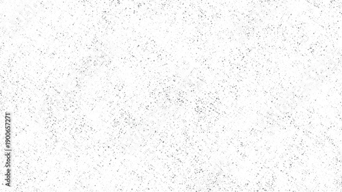 White background with scattered grey dots and speckles texture