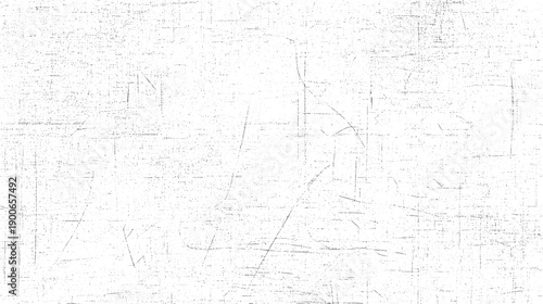 White textured background with subtle grey dots and scratches