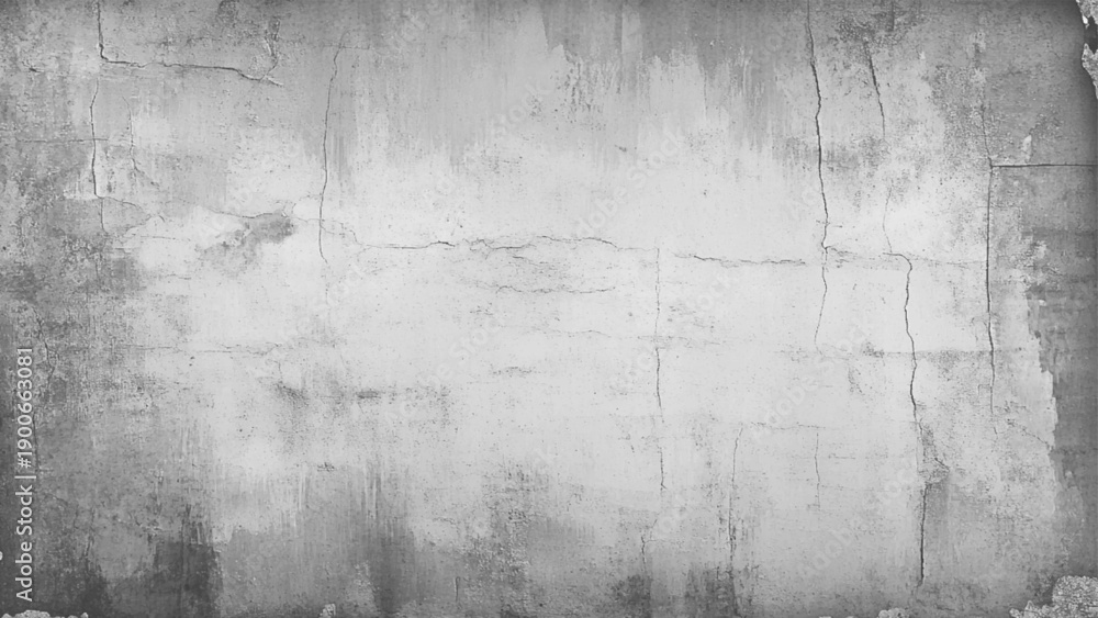 Obraz premium Aged weathered concrete wall with cracks and stains.