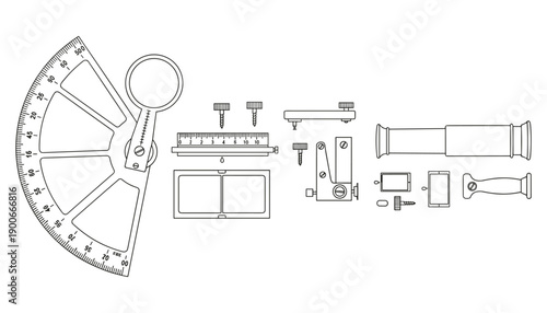 Sextant is navigational instrument used to measure angle between celestial object and horizon vector