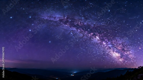 MilkyWayNightSkyWithMountains